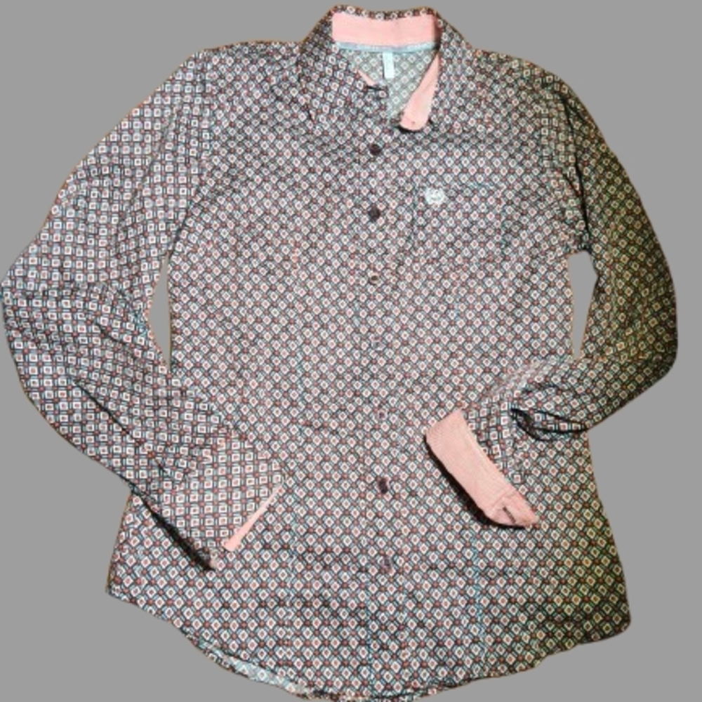 Cinch Multicolor Geometric Button-Up Shirt - Picture 3 of 11